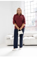 M04519 BLUZKA LUCYNA BORDOWA