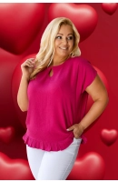 M12804 BLUZKA RITA FUKSJOWA