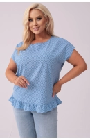 M13007 BLUZKA ROXI GROSZKI NA BŁĘKICIE