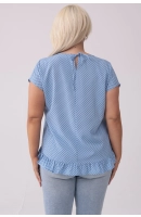 M13007 BLUZKA ROXI GROSZKI NA BŁĘKICIE