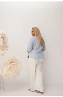 M22400 BLUZKA ELENA KRATKA EKO BŁĘKITNA