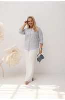 M22401 BLUZKA ELENA KRATKA EKO SZARA