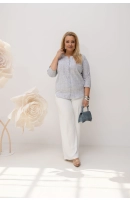 M22401 BLUZKA ELENA KRATKA EKO SZARA