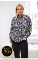 M24904 KOSZULA VIOLET WZÓR ZEBRA DROBNA M24904 KOSZULA VIOLET WZÓR ZEBRA DROBNA