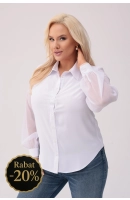 M28100 BLUZKA ARLETA BIAŁA M28100 BLUZKA ARLETA BIAŁA