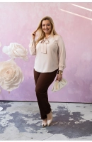 M46203 BLUZKA AMELIA BEŻOWA M46203 BLUZKA AMELIA BEŻOWA