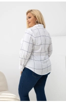 M51000 KOSZULA VIRGINIA BIAŁA KRATA M51000 KOSZULA VIRGINIA BIAŁA KRATA