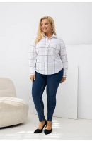 M51000 KOSZULA VIRGINIA BIAŁA KRATA M51000 KOSZULA VIRGINIA BIAŁA KRATA