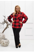 M54901 KOSZULA VIOLET KRATKA DUŻA CZERWONA M54901 KOSZULA VIOLET KRATKA DUŻA CZERWONA