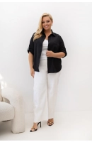 M55401 KOSZULA VANESSA OXFORD CZARNA MIĘKKA