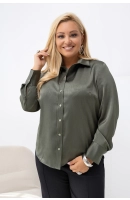 M55604 KOSZULA VALENTINA SATYNOWA KHAKI M55604 KOSZULA VALENTINA SATYNOWA KHAKI