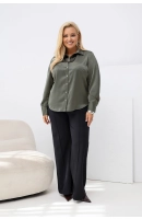 M55604 KOSZULA VALENTINA SATYNOWA KHAKI M55604 KOSZULA VALENTINA SATYNOWA KHAKI