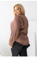 M55623 KOSZULA VALENTINA SATYNOWA KAKAO