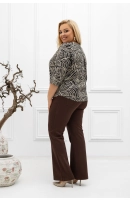 M57104 BLUZKA AMBER WZÓR ZEBRA BEŻOWO CZARNA M57104 BLUZKA AMBER WZÓR ZEBRA BEŻOWO CZARNA