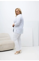 M84506 KOSZULA MARINE TENIS BIAŁA W PASEK NIEBIESKI