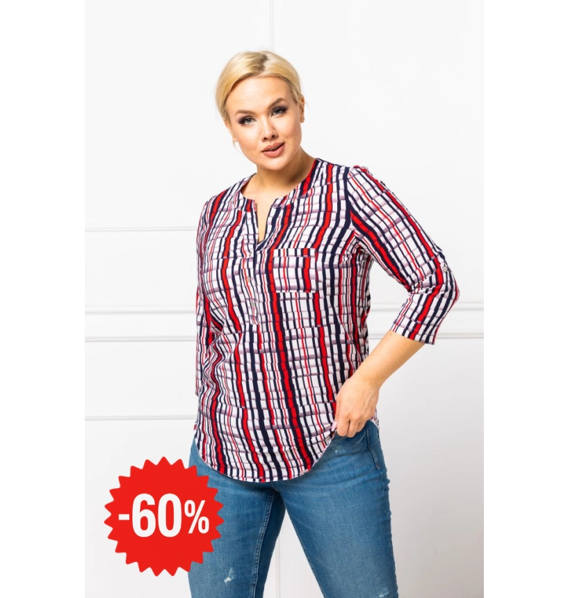 M12314 TUNIKA EWA WZÓR KRATKA