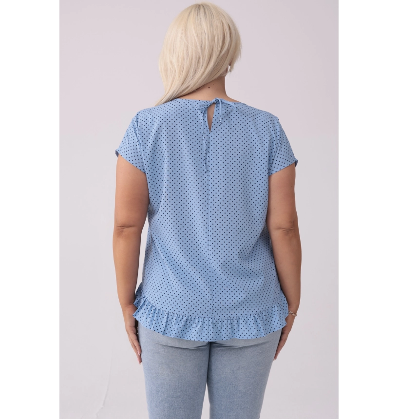 M13007 BLUZKA ROXI GROSZKI NA BŁĘKICIE