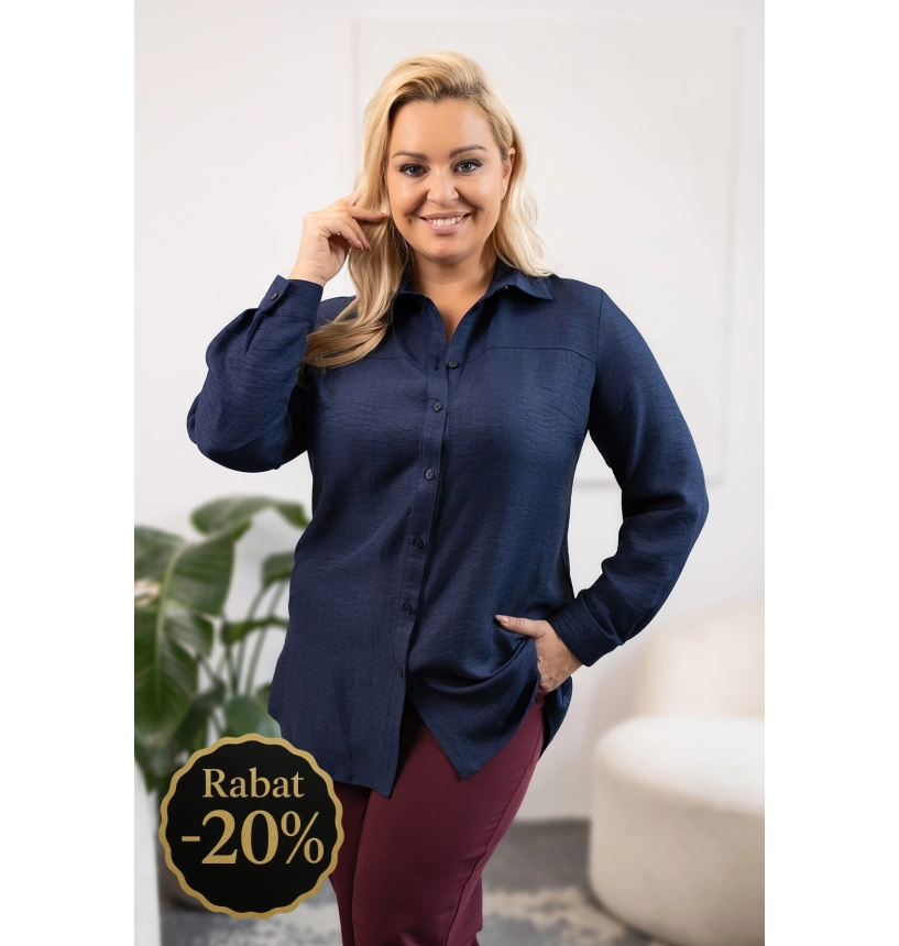 M14302 KOSZULA LUIZA GRANATOWA