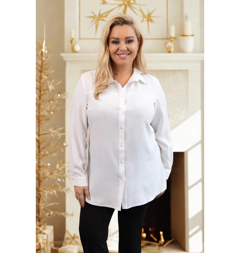 M14315 KOSZULA LUIZA KREMOWA M14315 KOSZULA LUIZA KREMOWA