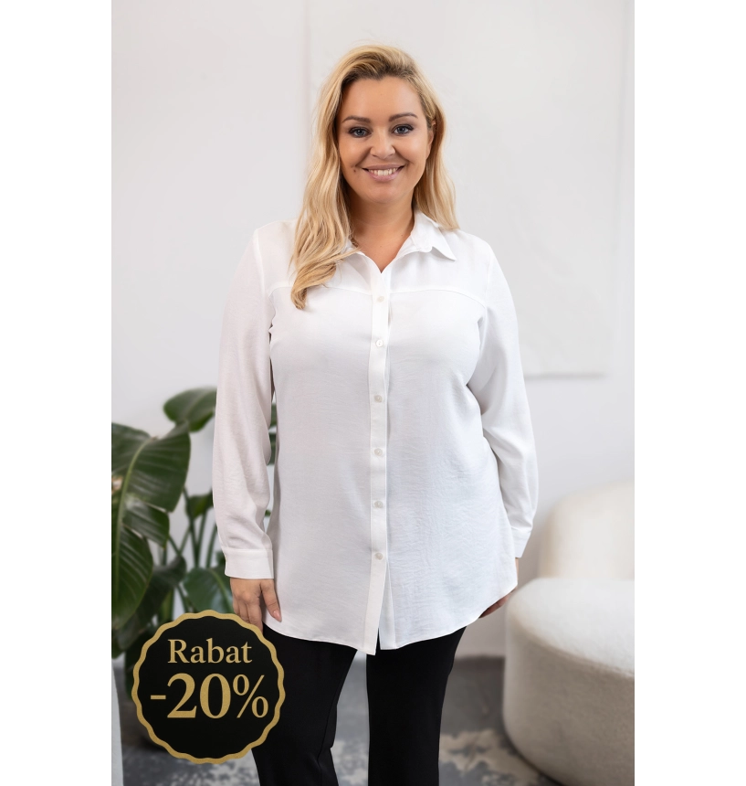 M14315 KOSZULA LUIZA KREMOWA M14315 KOSZULA LUIZA KREMOWA