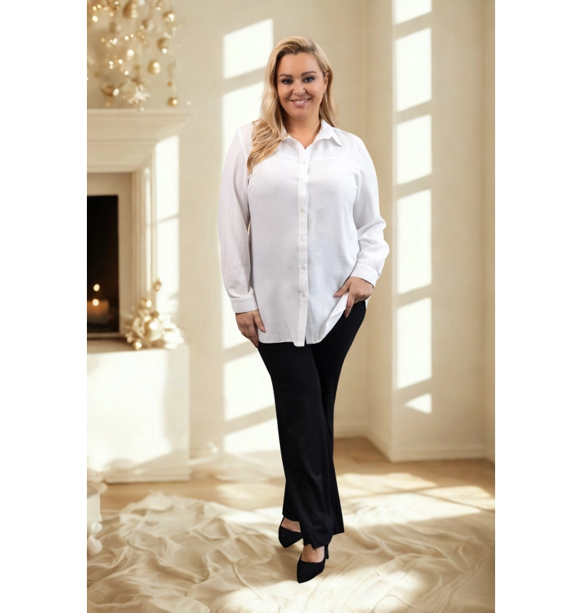 M14315 KOSZULA LUIZA KREMOWA M14315 KOSZULA LUIZA KREMOWA