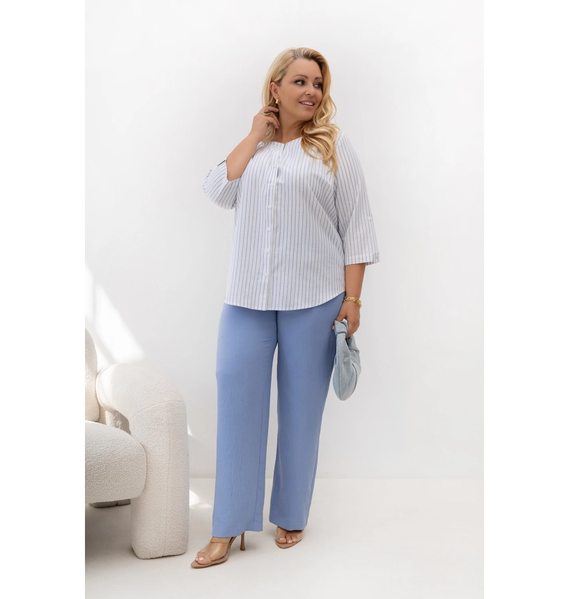M22403 ELENA TENIS BIAŁA W PASKI