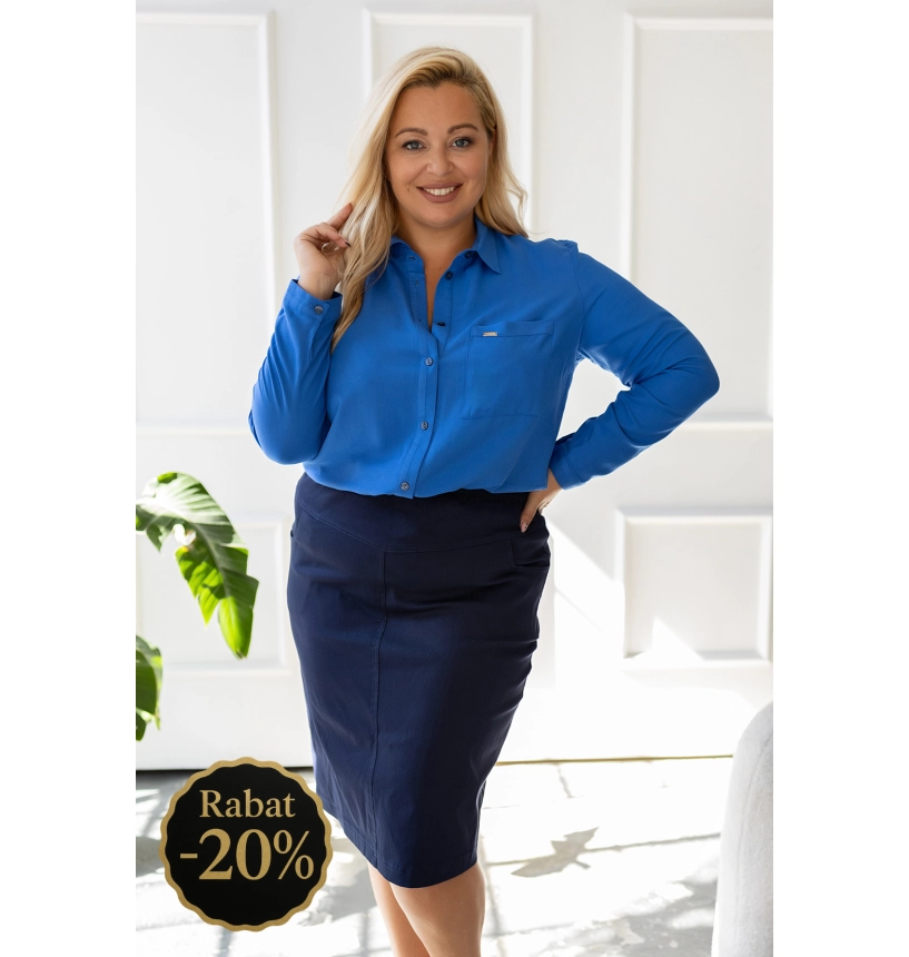 M24614 KOSZULA ILONA NIEBIESKA