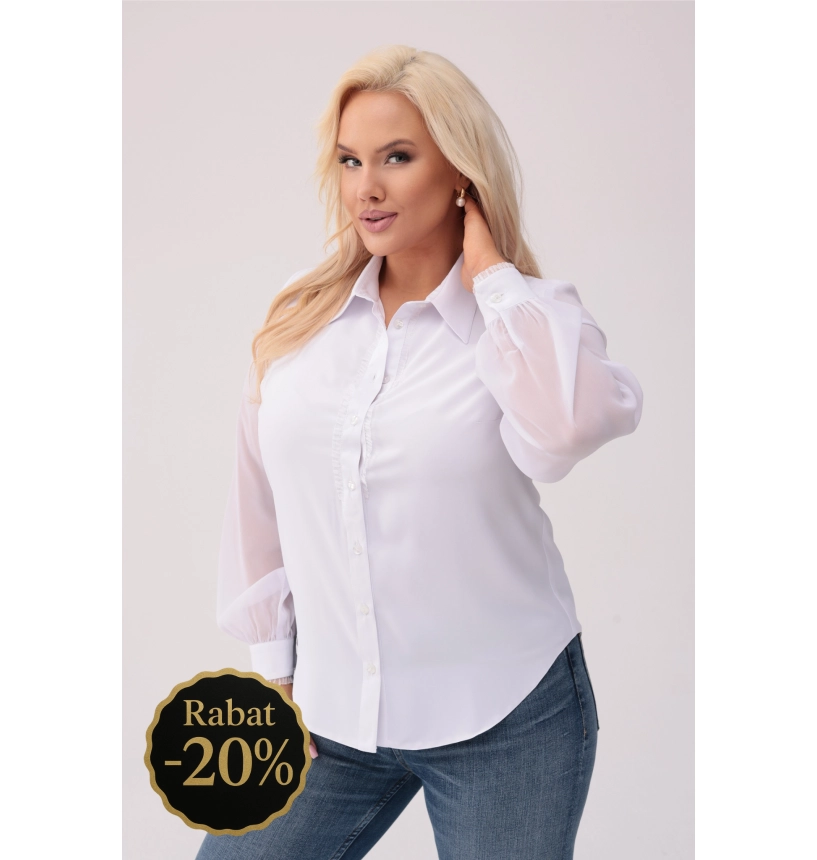 M28100 BLUZKA ARLETA BIAŁA M28100 BLUZKA ARLETA BIAŁA