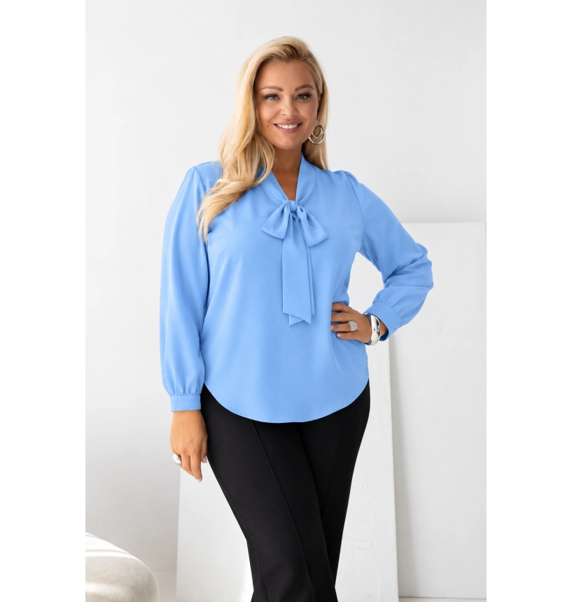 M46205 BLUZKA AMELIA NIEBIESKA