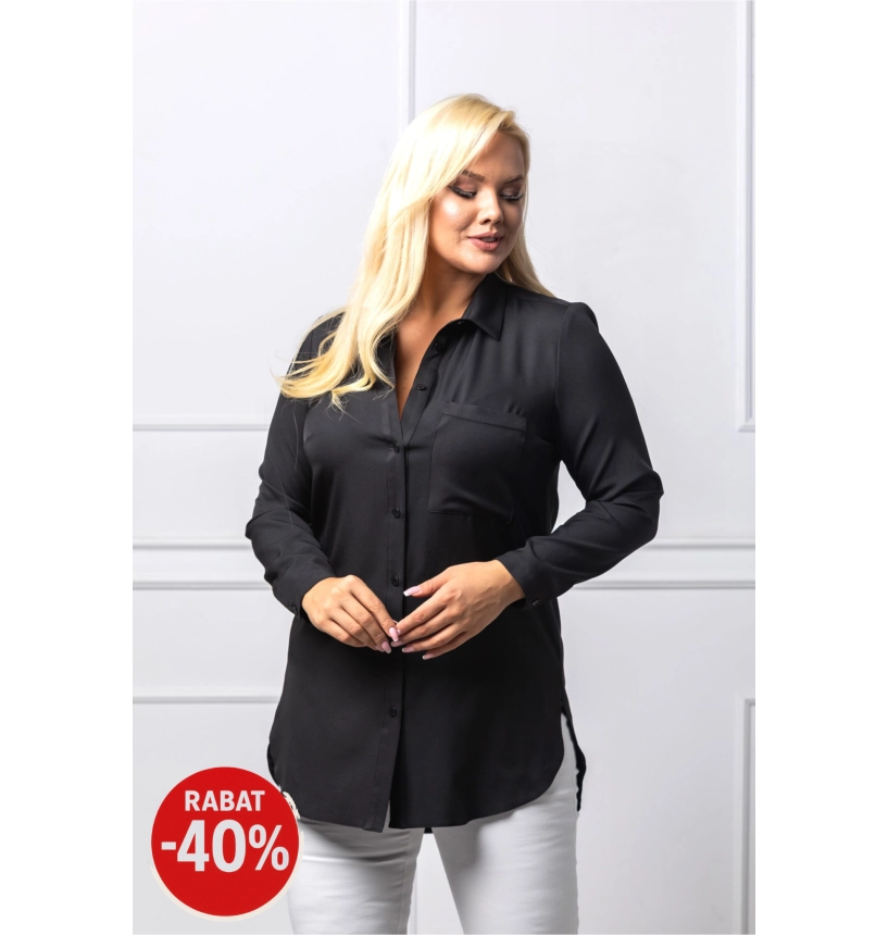 M46801 KOSZULA IRYS TWILL CZARNA