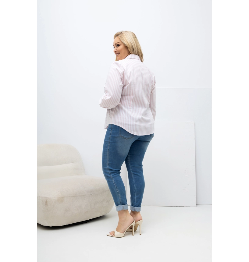 M55002 KOSZULA VIKTORIA PASKI BLADY RÓŻ M55002 KOSZULA VIKTORIA PASKI BLADY RÓŻ