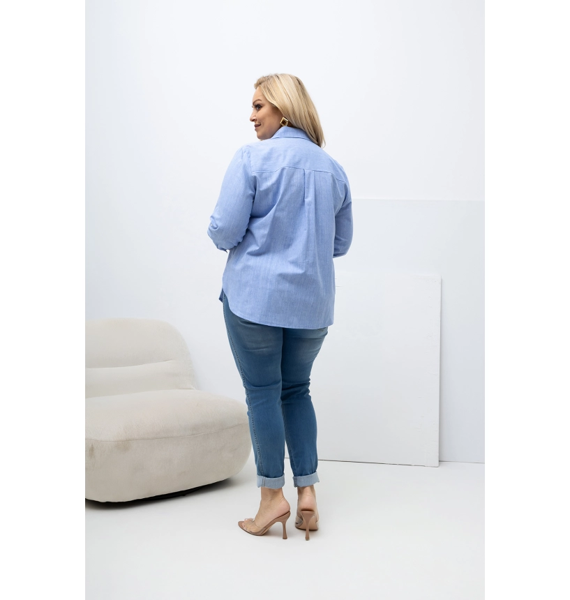 M55205 KOSZULA VANESSA OXFORD NIEBIESKA M55205 KOSZULA VANESSA OXFORD NIEBIESKA