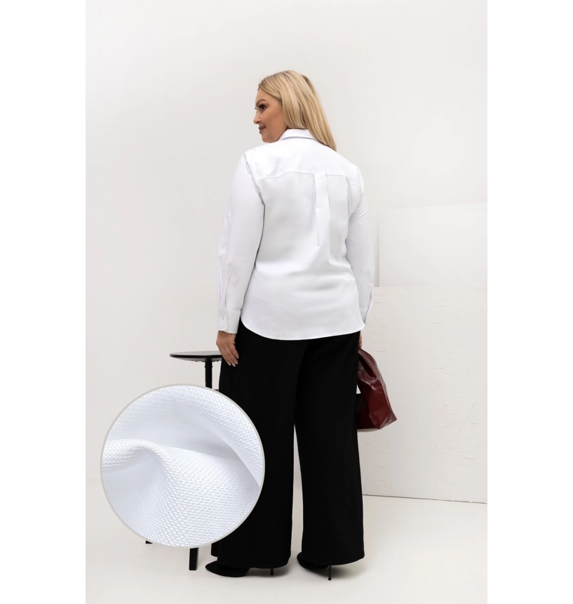 M55400 KOSZULA VANESSA OXFORD BIAŁA MIĘKKA