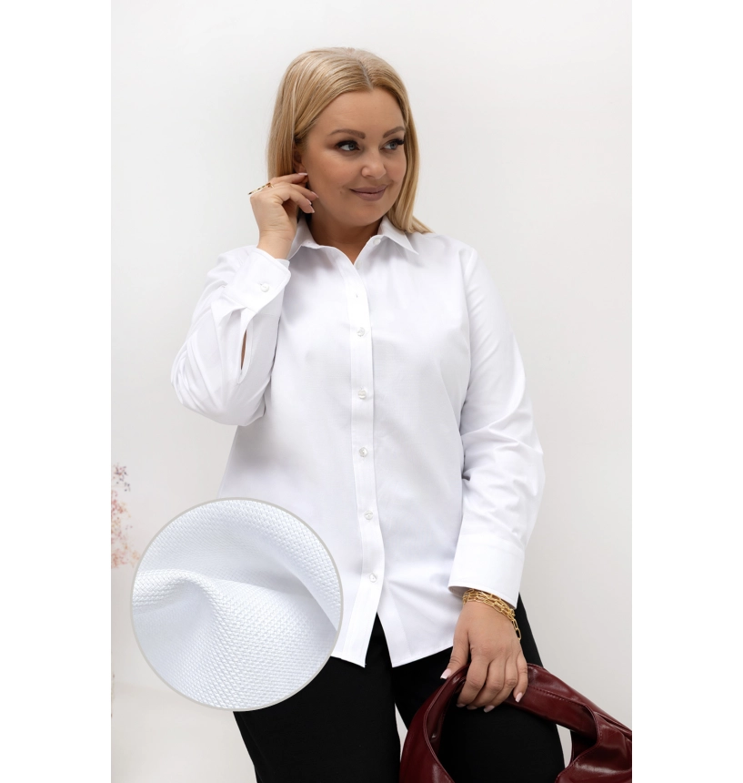 M55400 KOSZULA VANESSA OXFORD BIAŁA MIĘKKA