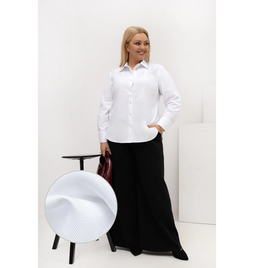 M55400 KOSZULA VANESSA OXFORD BIAŁA MIĘKKA