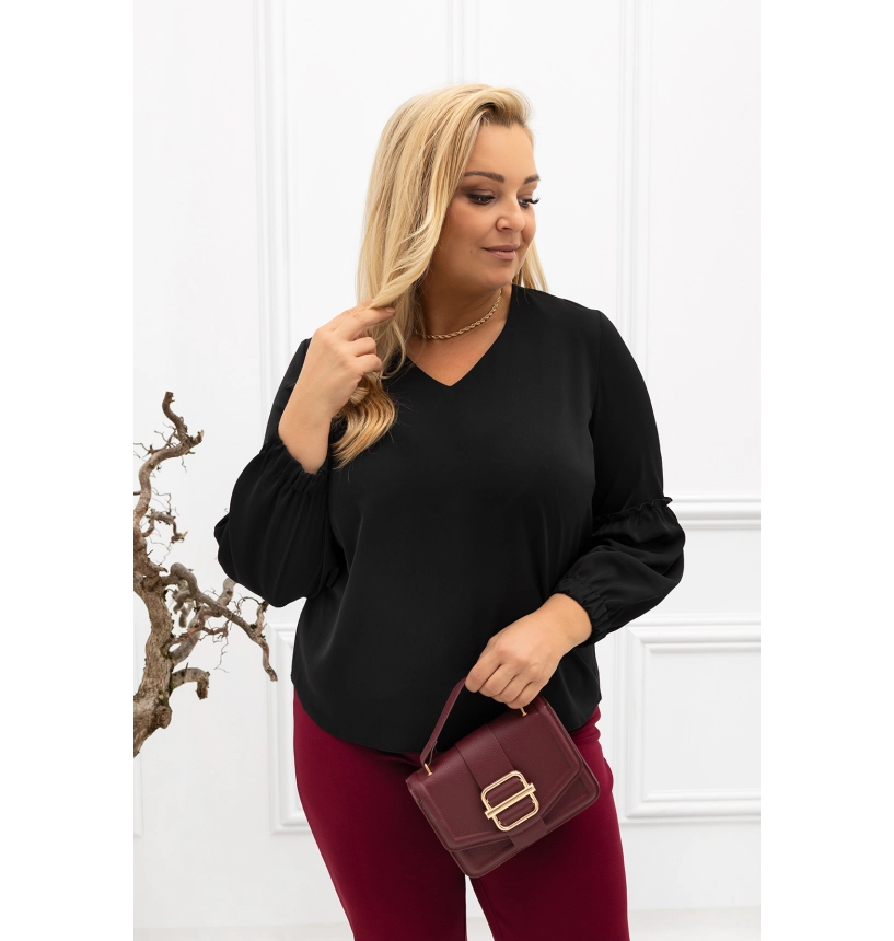 M57201 BLUZKA CARMEN CZARNA