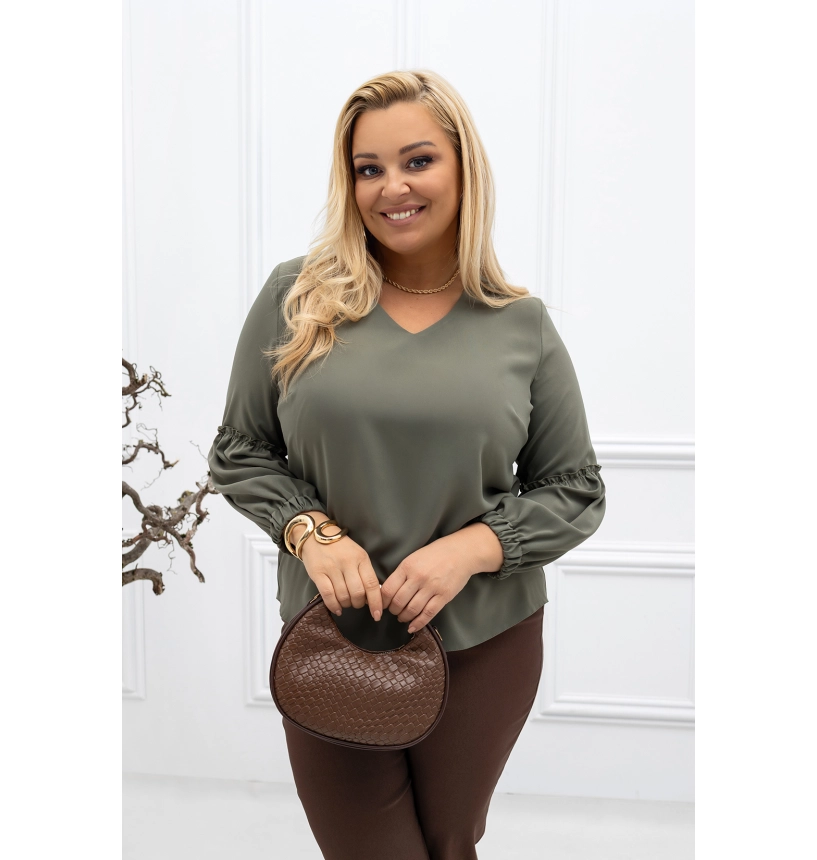 M57204 BLUZKA CARMEN KHAKI M57204 BLUZKA CARMEN KHAKI