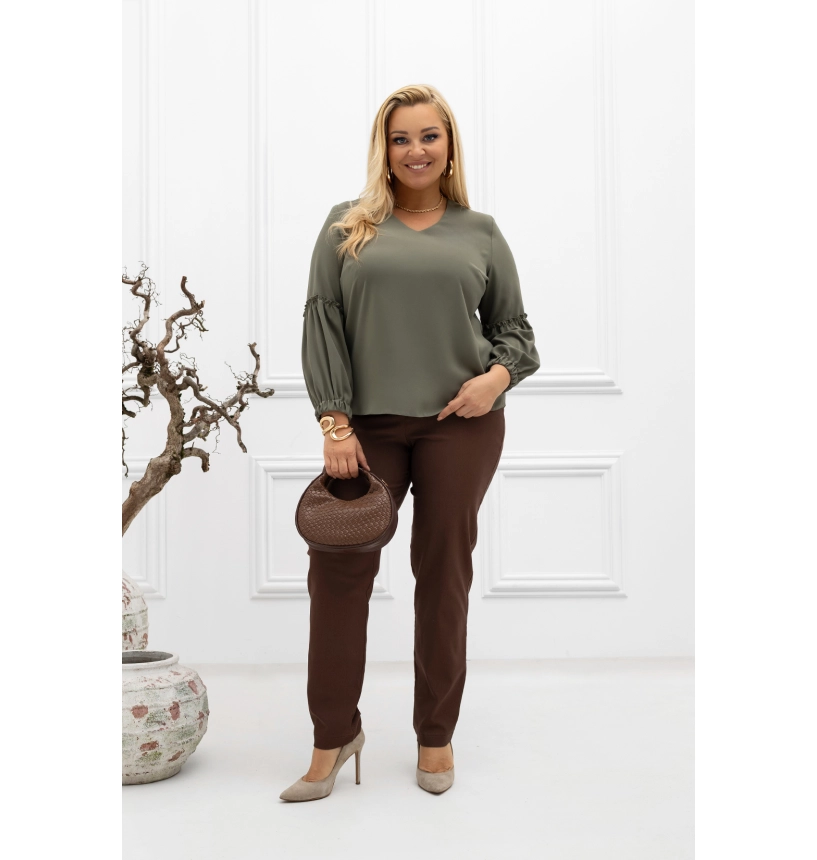 M57204 BLUZKA CARMEN KHAKI M57204 BLUZKA CARMEN KHAKI