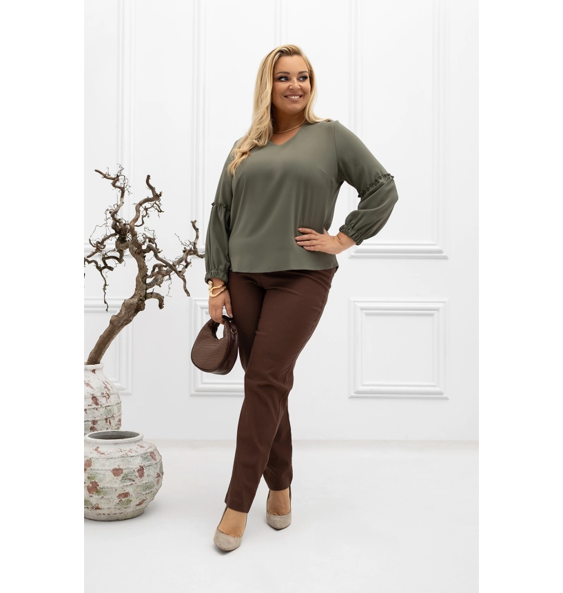 M57204 BLUZKA CARMEN KHAKI M57204 BLUZKA CARMEN KHAKI