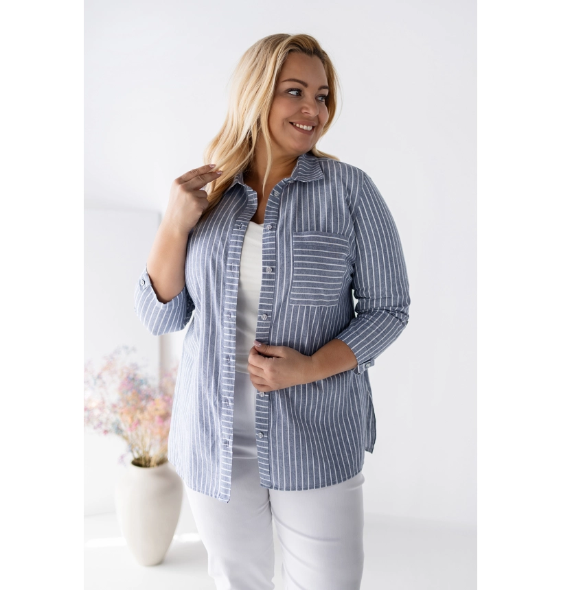 M84502 KOSZULA MARINE W PASKI TENIS JEANS